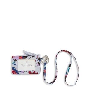 Vera Bradley Cotton Zip ID Case and Lanyard